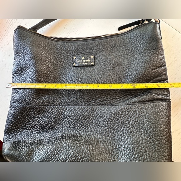 Kate Spade NY Pebbled Black Leather Large Shoulder Bag - Picture 6 of 11